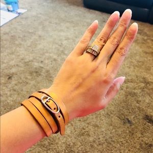 Authentic Hermes Leather Wrap Bracelet